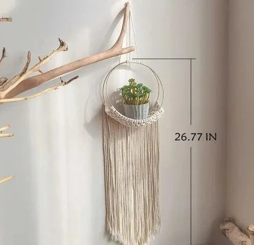 Boho Chic Macrame Wall Hanging Organizer - Leechoo